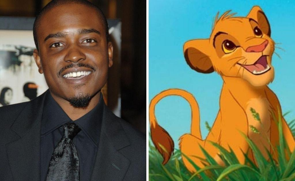 J-Weav and Simba, a character he voiced for The Lion King.